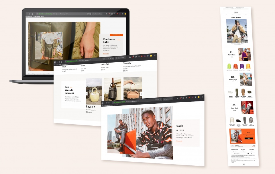 Design graphique & web design pour 24S